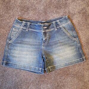 Maurices Blue Jean Shorts Vintage Distressed Look